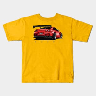 GTR R35 Body Kit (Red) Kids T-Shirt